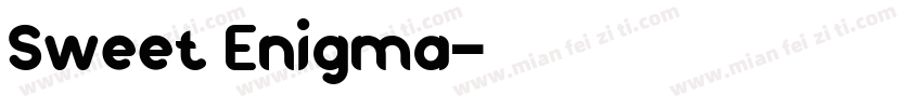 Sweet Enigma字体转换